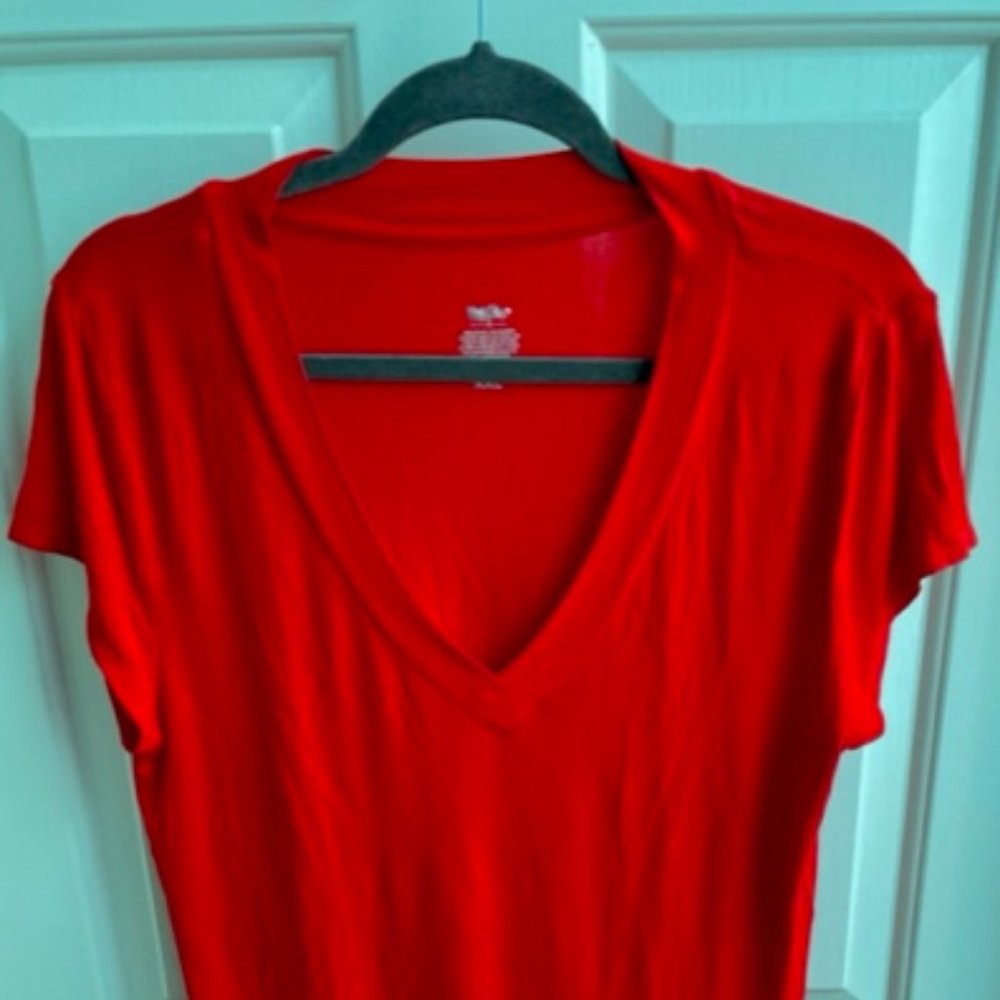 T-shirt for all purposes; Mossiano; 95% rayon; 5% spandex; size XXL ; orange